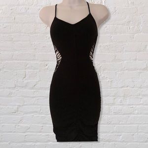 🍁Fall Sale🍁 Bebe Sexy Black Bodycon Cutout Dress